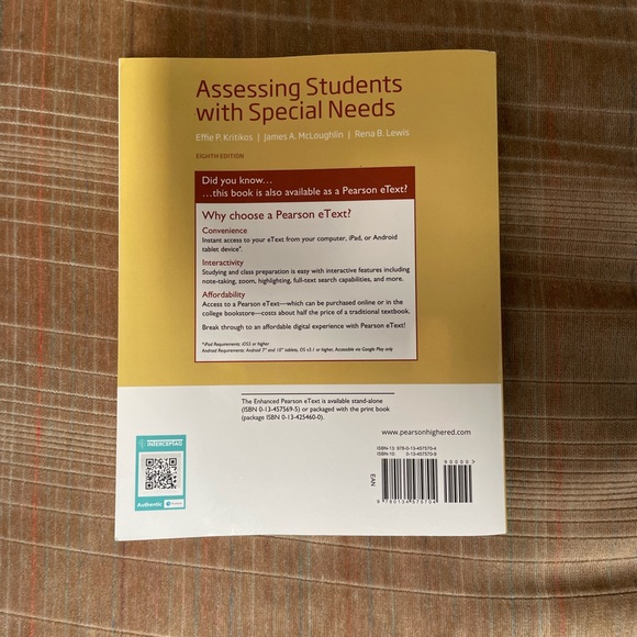 ❌SOLD❌ Assessing Students With Special Needs 8th Edition - Picture 3 of 4